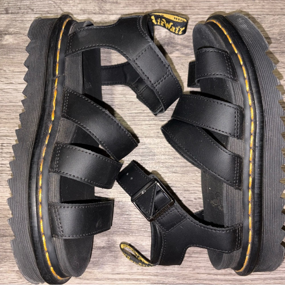 Black Leather Sandals